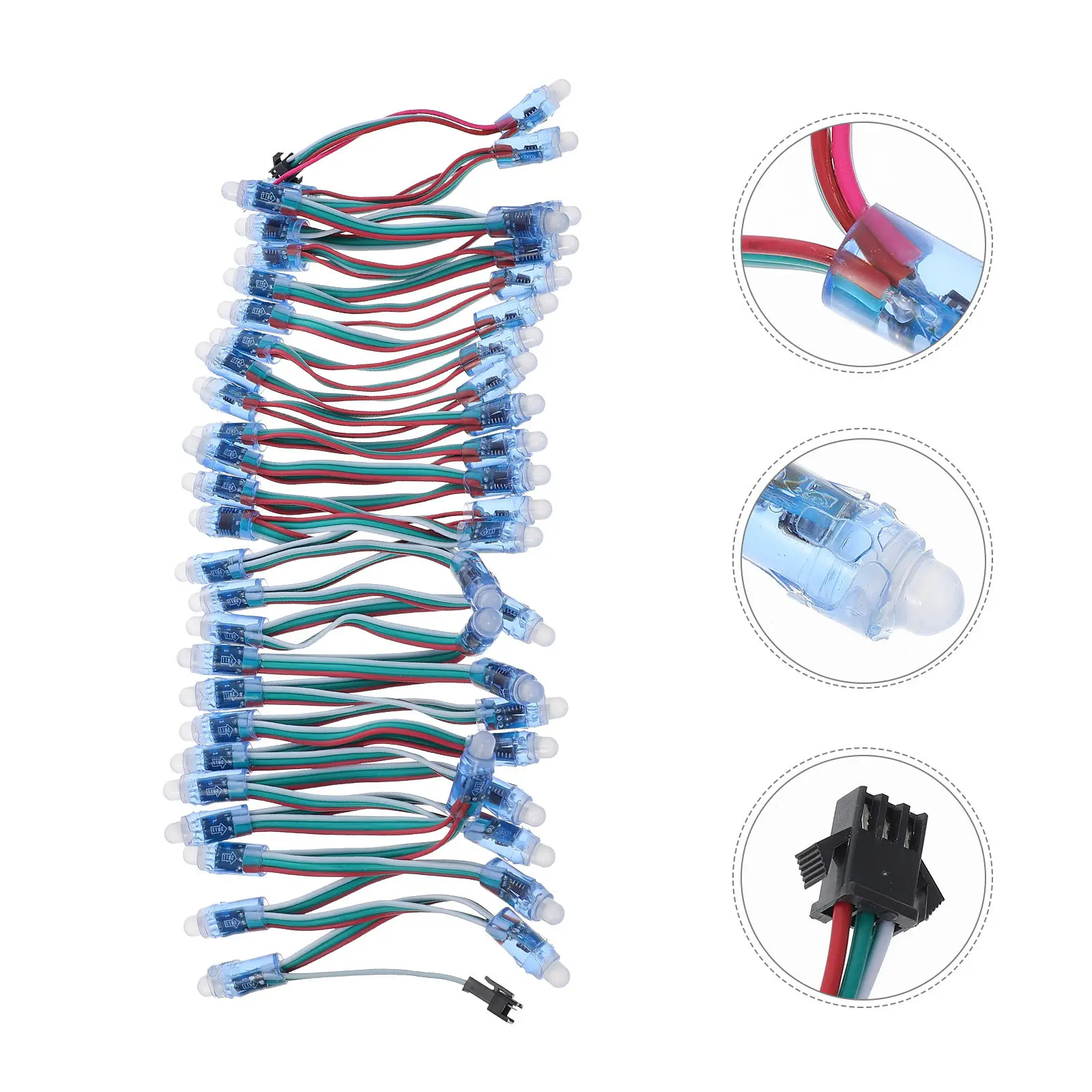 

1 комплект светодиодных гирлянд с простой конструкцией, водонепроницаемые, для коммерческих вывесок, декоративные, с длительным сроком службы