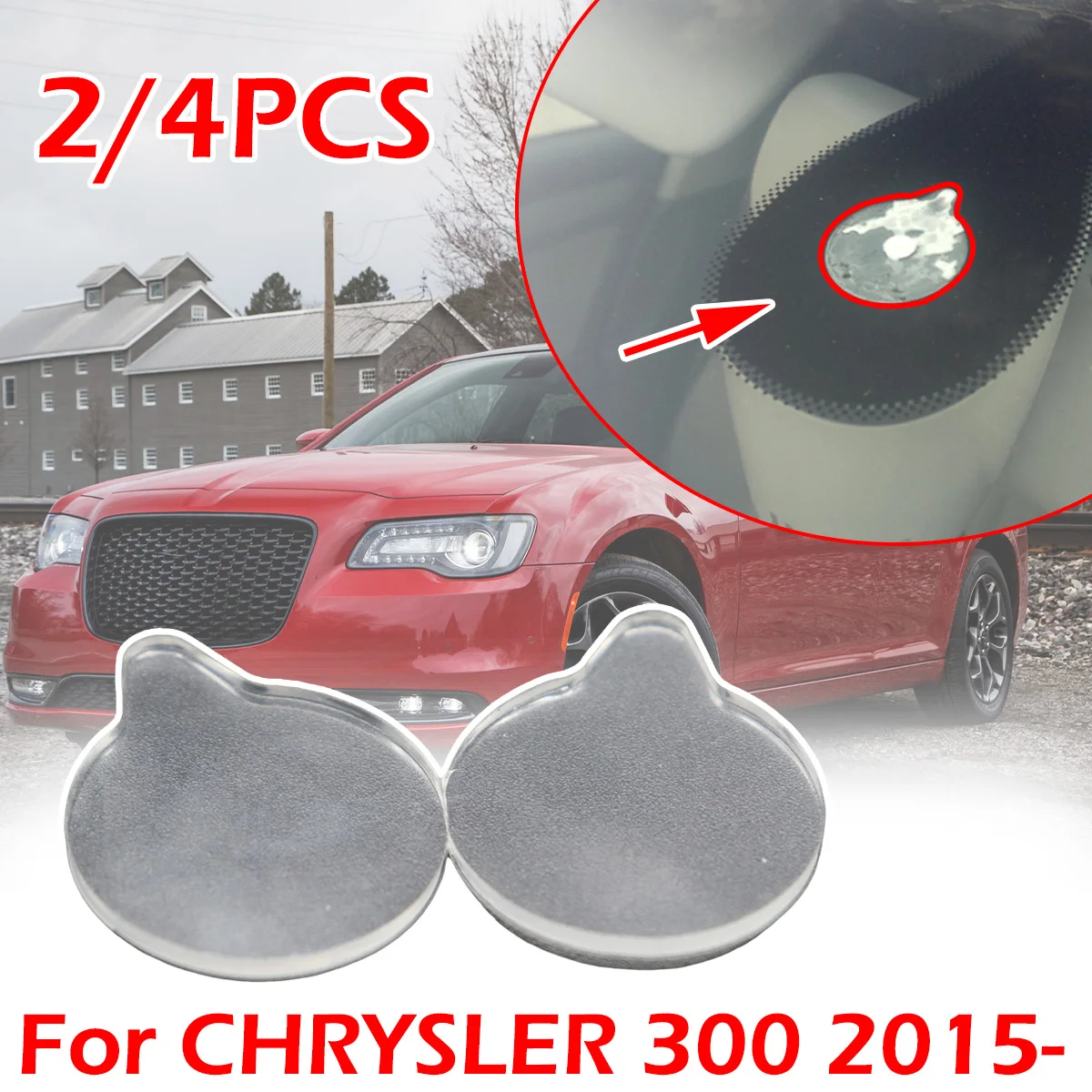 

Car Rain Light Sensor Gel Pad Adhesive Film Silicone Cushion Windscreen Chip Fix Tape Car Replacement For CHRYSLER 300 2015-