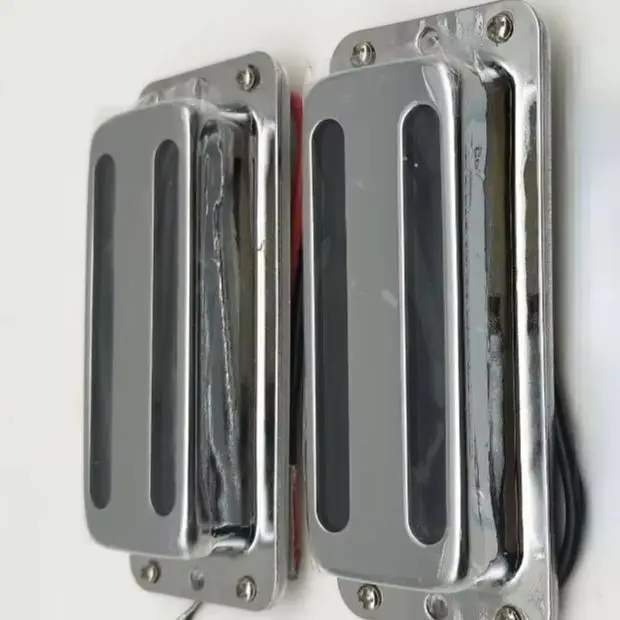 1 Set of Vintage Ceramic Pickups Electric Guitar Pickups Silver