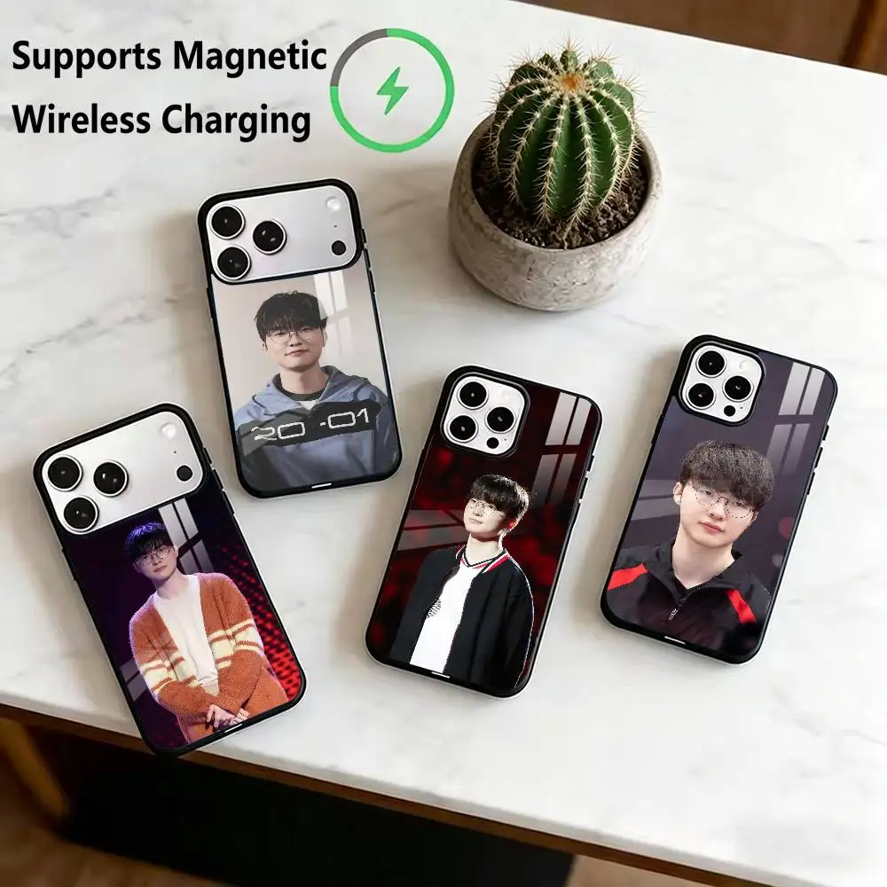 

GOAT Demon King Faker Phone Case For iPhone17,16,15,14,13,12,11 Plus,Pro Supports Magnetic Wireless Charging