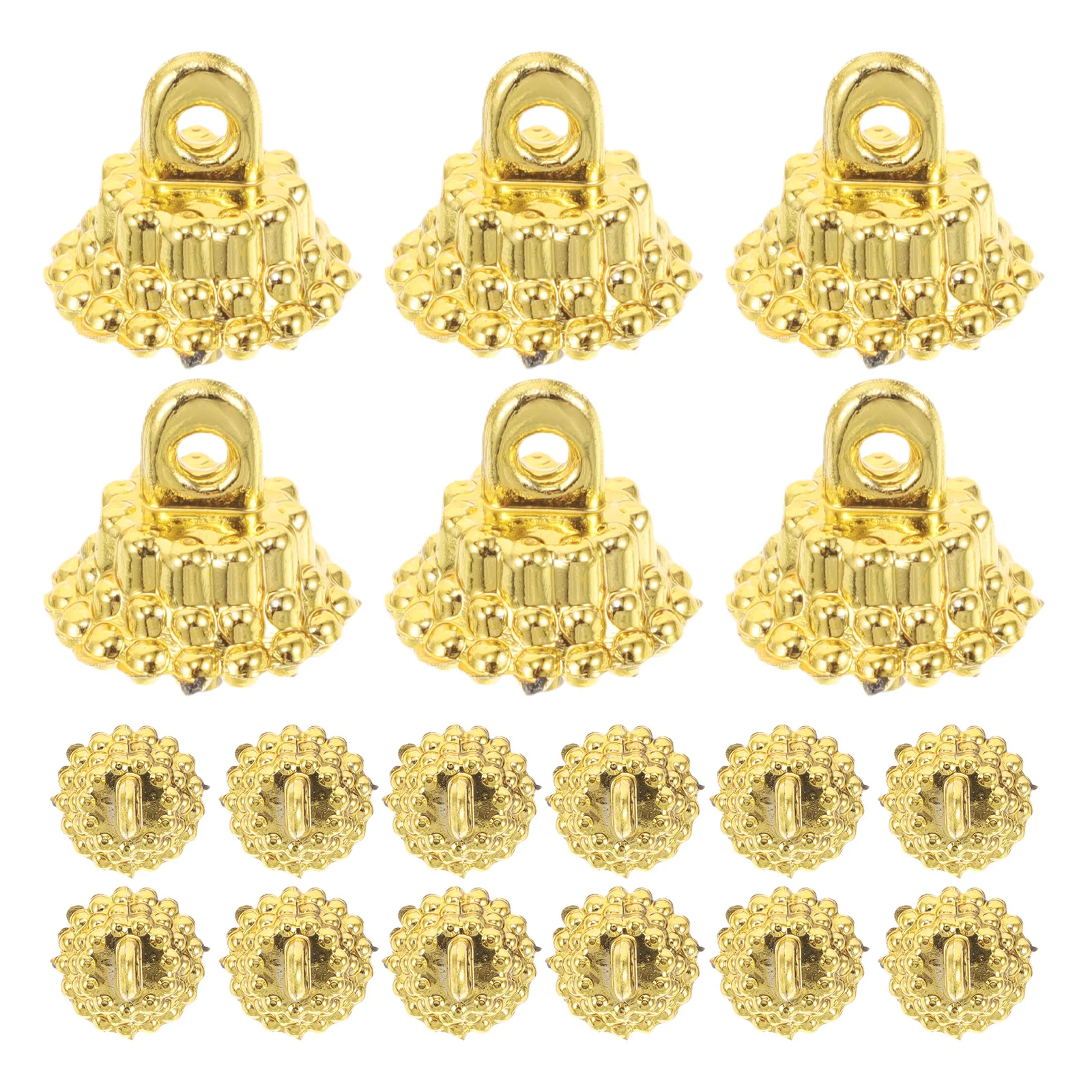 

100Pcs Christmas Ornament Caps Plastic Hangers Xmas Ball Tops Disco Ball Decor DIY Craft Supplies Multiscene Application