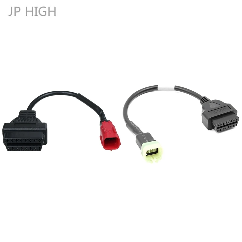 

1 Pcs 6 Pin OBD2 Fault Diagnostic Adapter & 1 Pcs 6 To 16 Pin OBD2 Connectors OBD Extension Cables Adapters