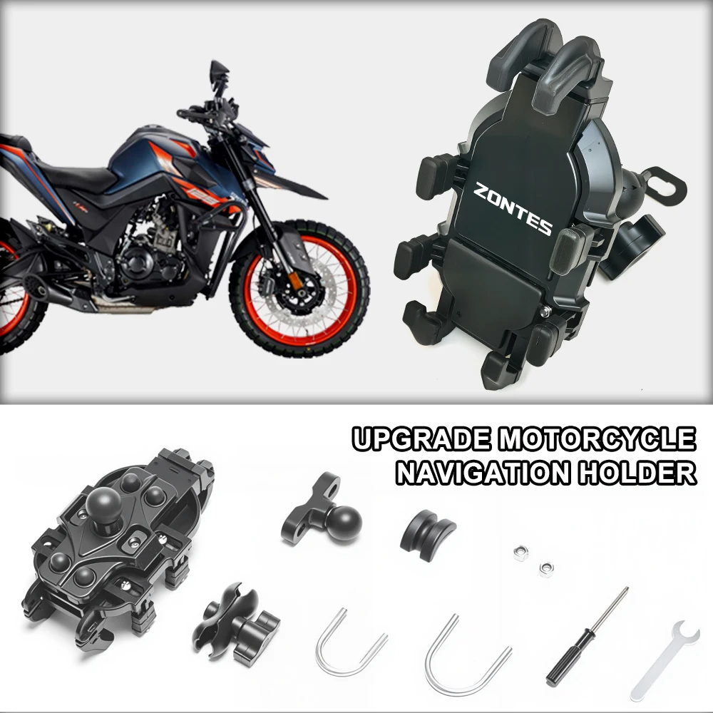Quick Install Motorcycle Phone Mount Waterproof Handlebar mount For ZONTES 150X 310M RX4 RX5 ZT125 RC401 RC300 Z300 368 350E