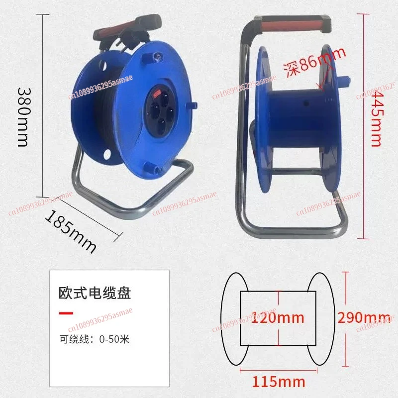 بكرة كابل خارجية 20 م 30 م 50 م تمديد بكرة كابل سلك الطاقة