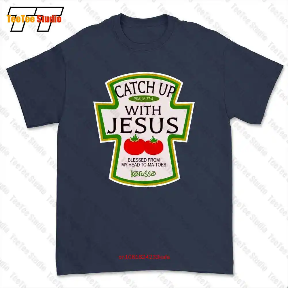 Kerusso Biblical Condiment Catch Up Mustard T-shirt Tee JSE8