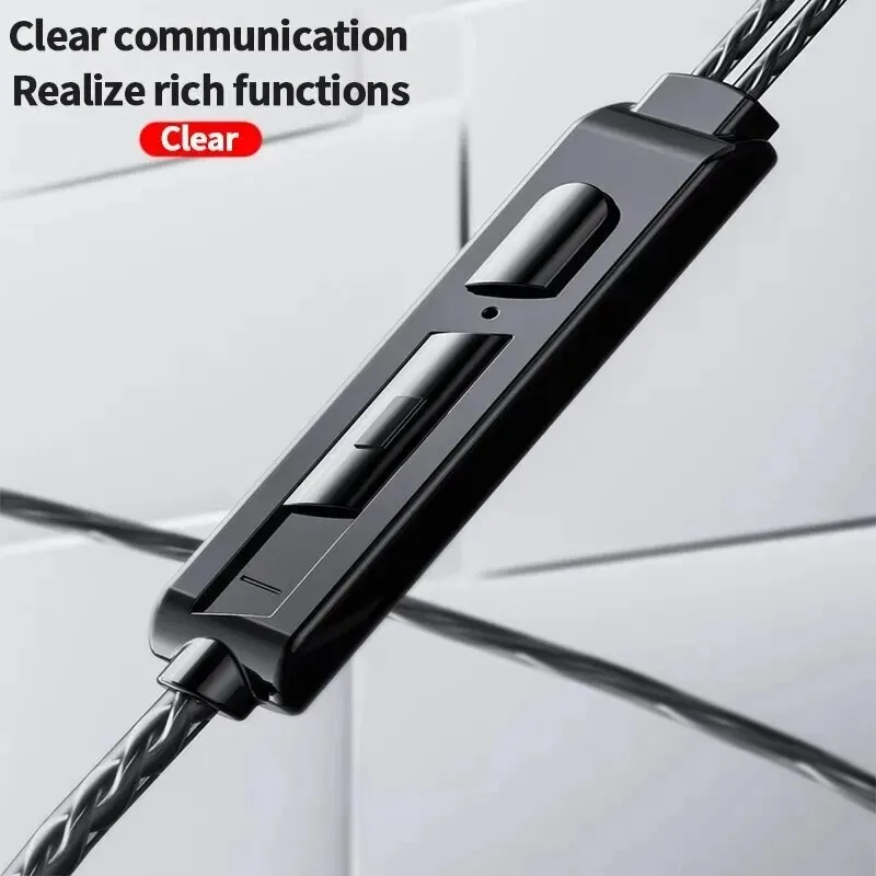 Original X2 Dynamic Wired Earphones HIFI Heavy Bass Earbuds In Ear Gaming Headphones Monitor Sport Noise Cancelling Headset Mic image 3