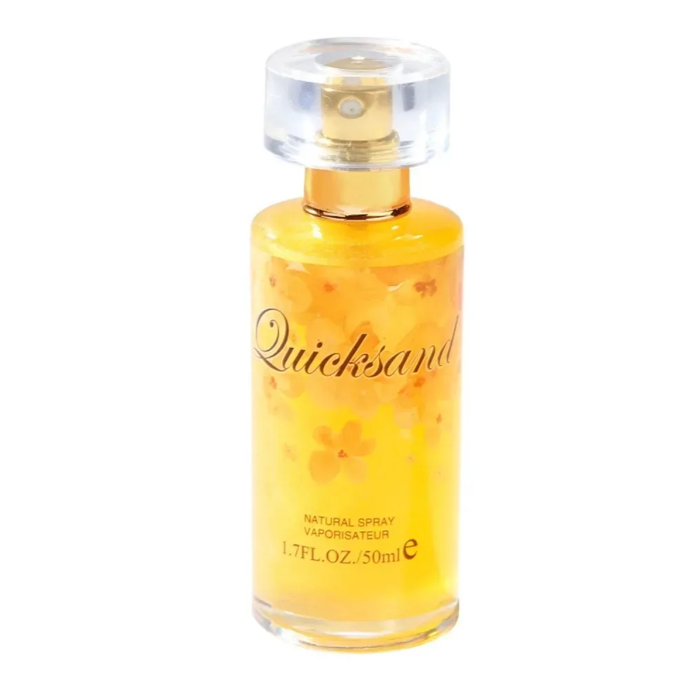 

New Women's Perfume Shimmer Glitter Gold Sand Fresh Long Lasting Light Fragrance Floral Fruity Note Elegant Charming Scent 50ml