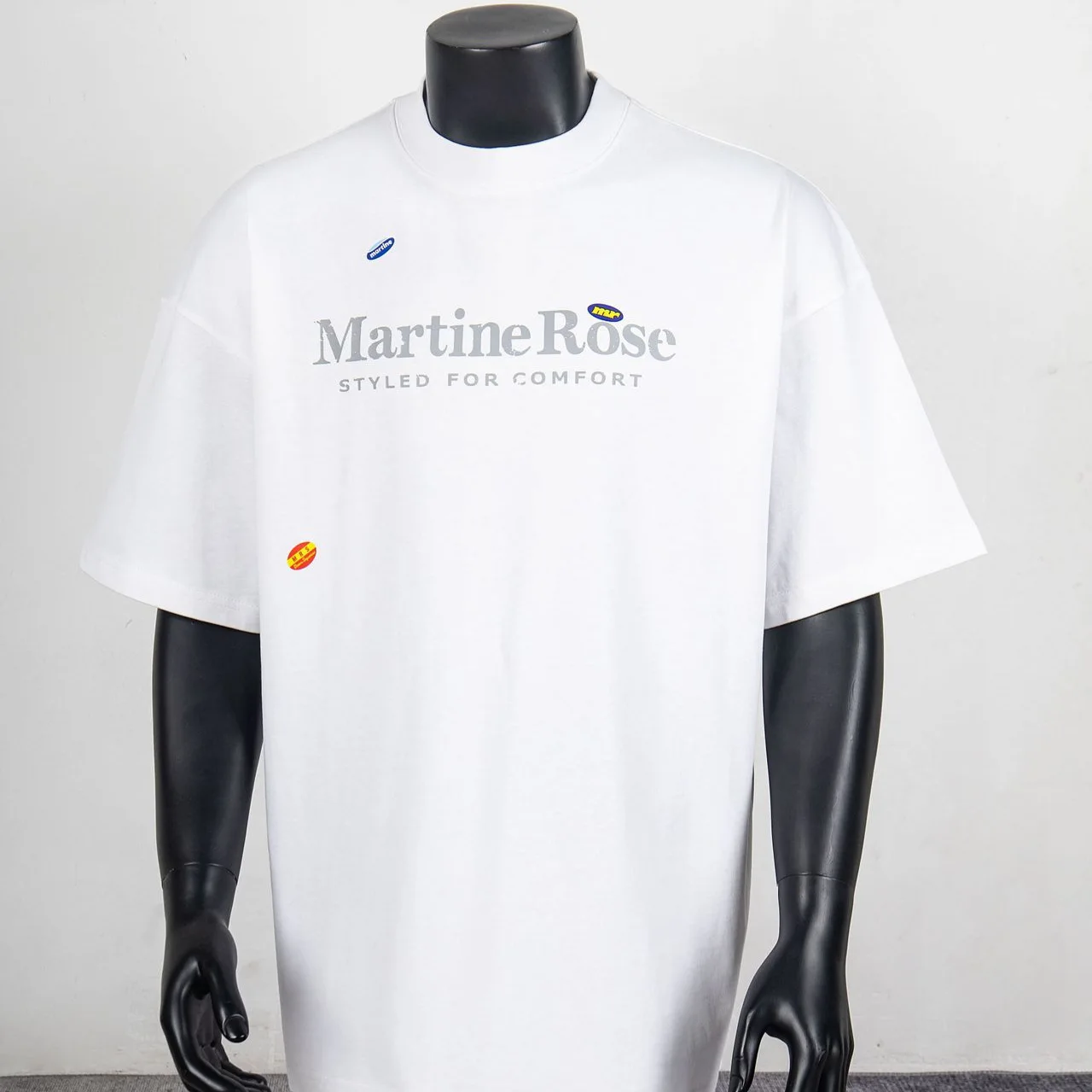 Martine Rose Round-neck washed distressed indie-style loose-fitting versatile trendy Instagram summer