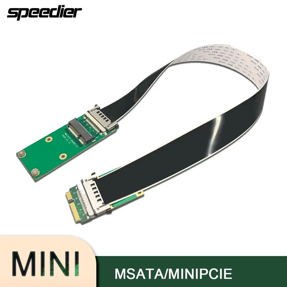 

MiniPCIe Extension Cable No Attenuation 30/50/80/100cm Half Height Full Height Mini PCIeExtension Ribbon Cable Cord