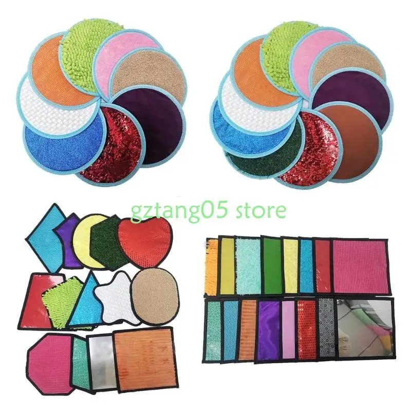 

57EE Интерактивный коврик для сенсорного развития для детей с особыми потребностями с аутизмом, многоразовый обучающий коврик из