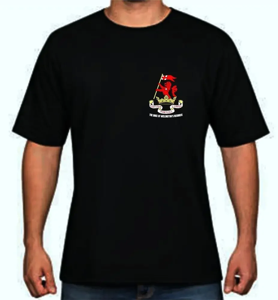 

British Army Duke of Wellington's Regiment T-Shirt 100% Cotton O-Neck Short Sleeve Summer Casual Mens T-shirt Streetwear