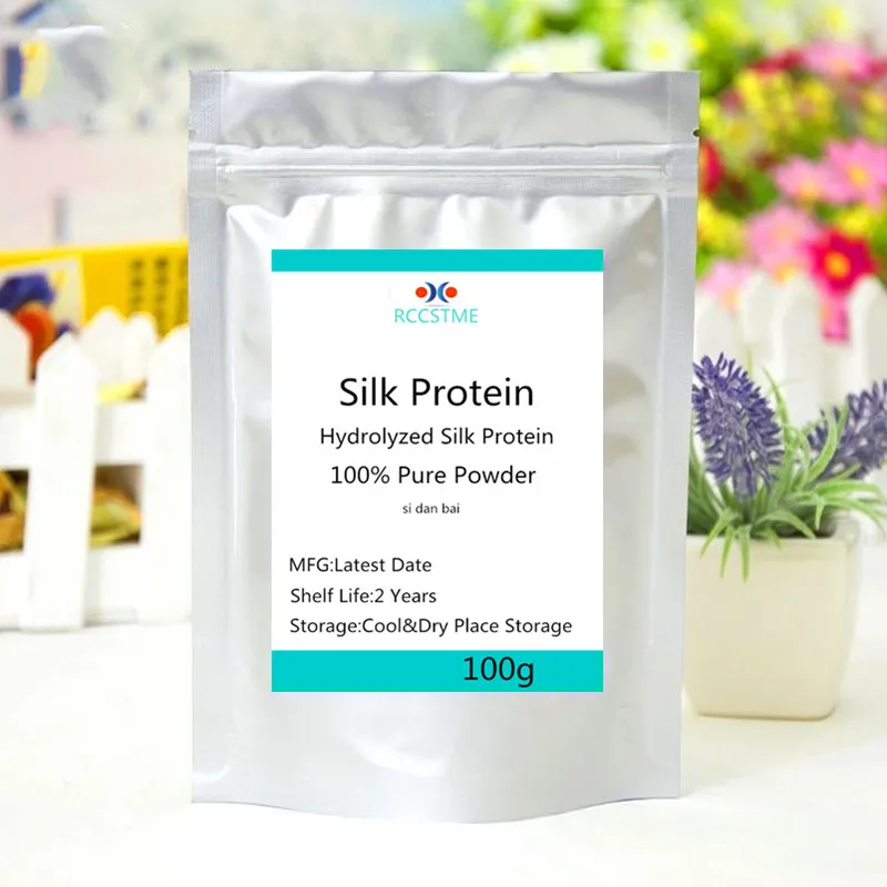 Factory Supply High Quality Hydrolyzed Silk Protein Powder Silk protein peptide