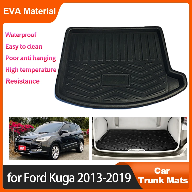 

For Ford Kuga Escape 2 MK2 2013 2014 2015 2016 2017 2018 2019 Car Rear Trunk Mats Waterproof Protective Storage Pad Accessories