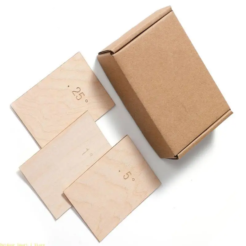 

A0KA Guitar Neck Shims 3 Pack Tapered Profile Ensures Full Heel Coverage for Guitar