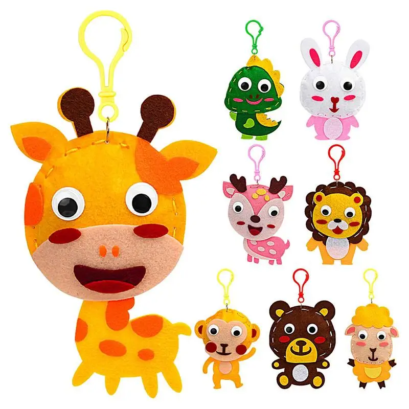 Sewing Kit For Kids Cute Animal Sewing Craft Set Fun And Educational DIYs Doll Sewing Toys Beginners Sewing Kit DIYs Handcraft