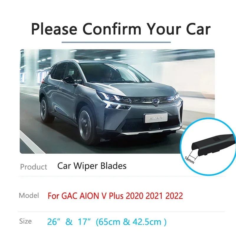 For GAC New Energy AION V Plus 2020 2021 2022 Frameless Wiper Blades Cutter Front Window Windshield Windscreen Car Accessories