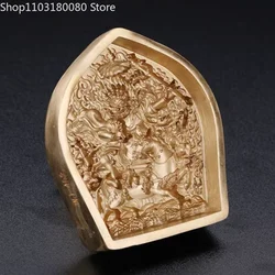 Exquisite Copper Brass Palden Lhamo tsatsa mould Buddha statue Tibet buddhism Sri Devi mold Lakşmī Lucky gift