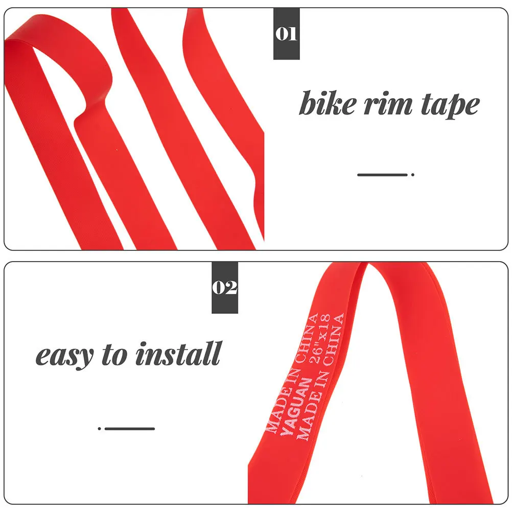 

2pcs Bike Tire Liner Inner Tube Protector Anti-Puncture Rim Tape For Bicycle Wheel Wear-Resistant Cycling Supplies Rim Tape