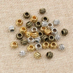 8x6mm 30pcs Hole Size 3.7mm Antique Gold Bronze Silver Plated Ball Handmade Charms Pendant Jewelry Making for Bracelet Necklace