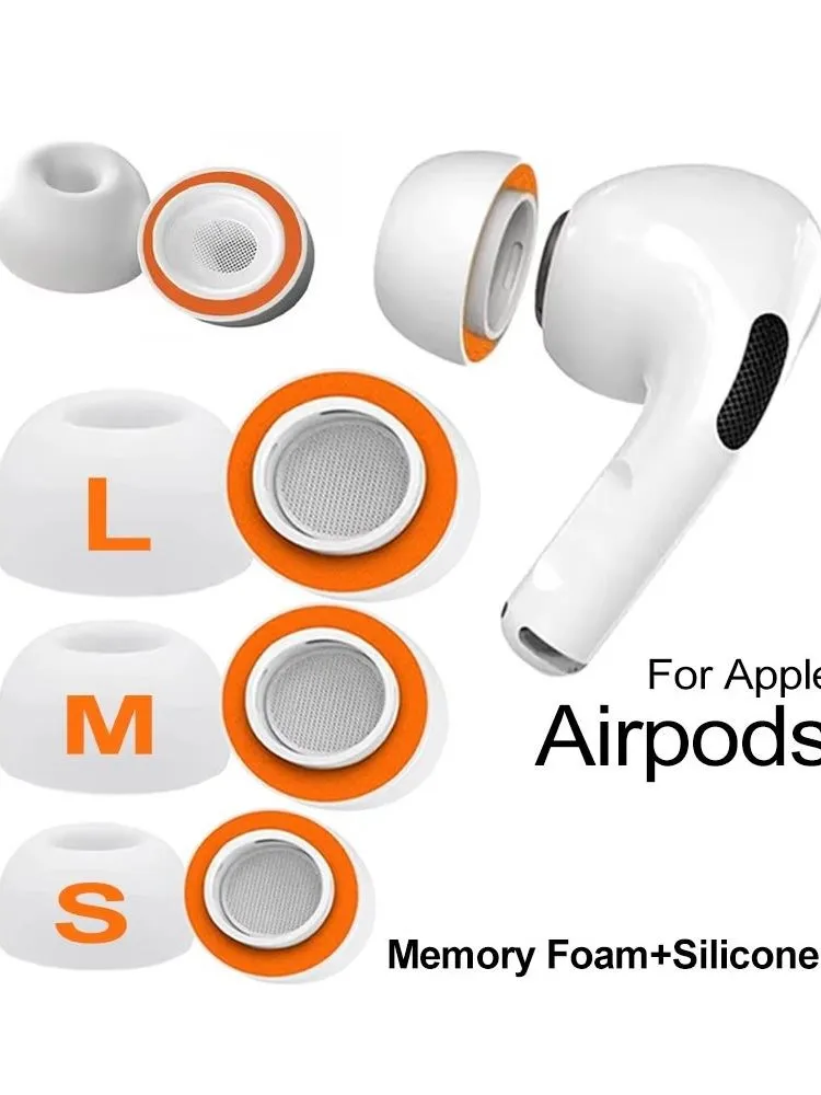 Bouchons d'oreilles en mousse à mémoire de forme de remplacement S/M/L, embouts d'oreille pour Apple AirPods Pro 1 2, embouts d'oreille de remplacement pour Air Pods Pro, accessoires