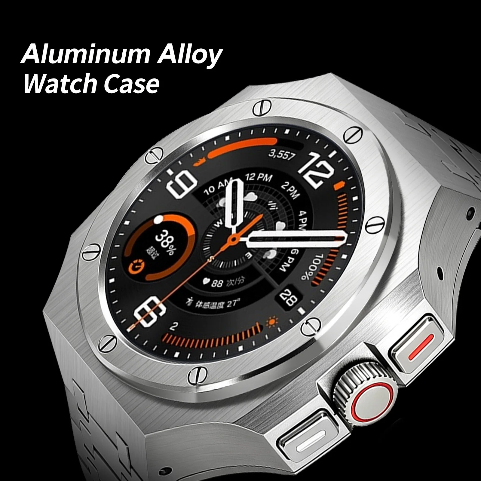 For Samsung Galaxy Watch Ultra 2/1 47mm 2026 Stainless Steel Band With Metal Protective Case GALAXY Ultra 2025 2024 Men Women