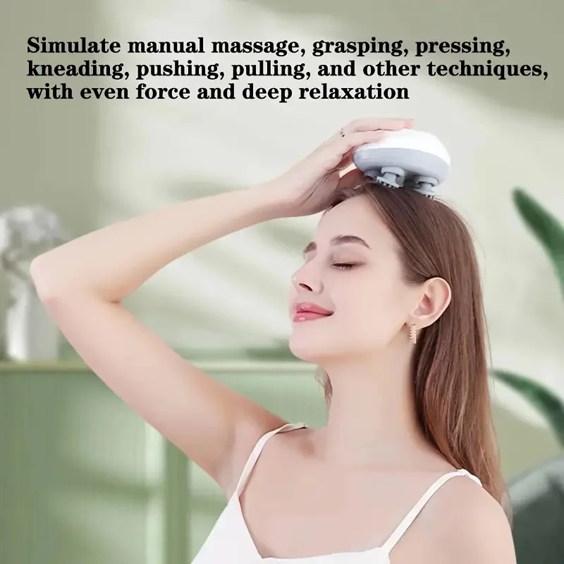 Head Cat Claw Massager for Refreshing, Scalp Massager for Massaging Scalp Tissue, Kneading Nodes, Portable Hair Scraper for Rela