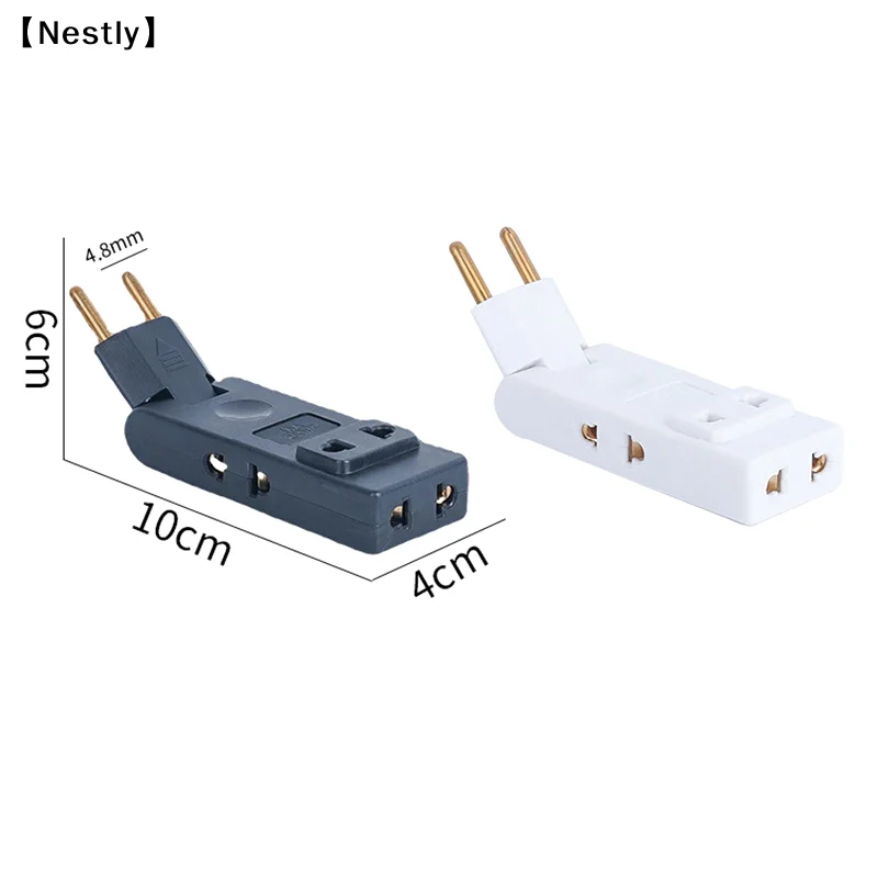 4 In 1 Wall Outlet Extension EU Electrical Socket 180 Degree Plug Adapter Travel Aadapter Portable Power Converter〔Nest〕 view 6
