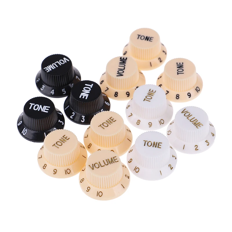 3pcs Electric Guitar Strat Knob 1-Volume 2-Tone Control Knob For Guitar Part Tone Volume Accessories Musical Instrument Supplies