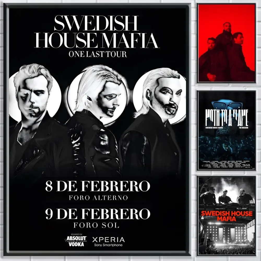 ملصق S-Swedish H-House M-Mafia المغني عالي الدقة مقاوم للماء مثالي للمنزل والمكتب وغرفة النوم هدية رائعة #1