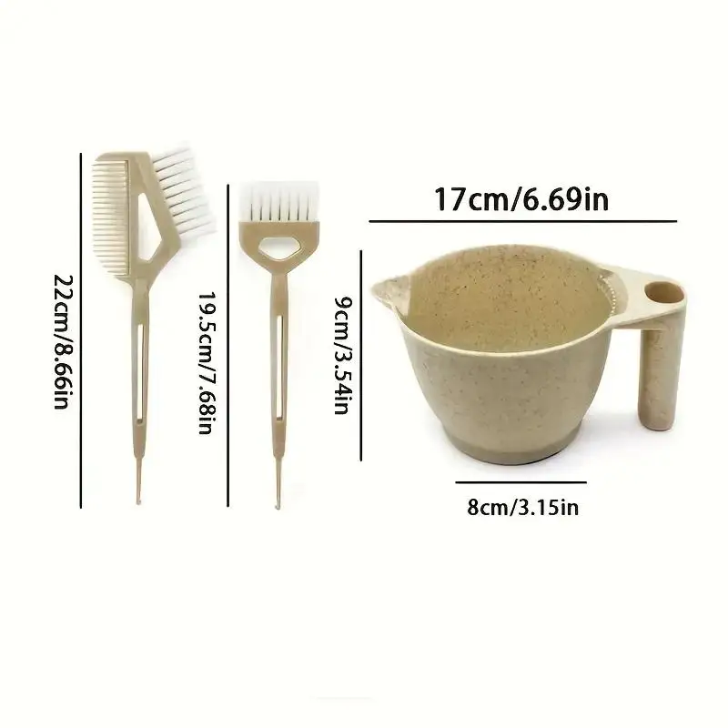 1/3 قطعة قسط صالون صبغة شعر عدة فرشاة تلوين الشعر ومجموعة صحون لتقوم بها بنفسك صبغ الشعر التبييض صالون الحلاقة لون الشعر قضيب أداة