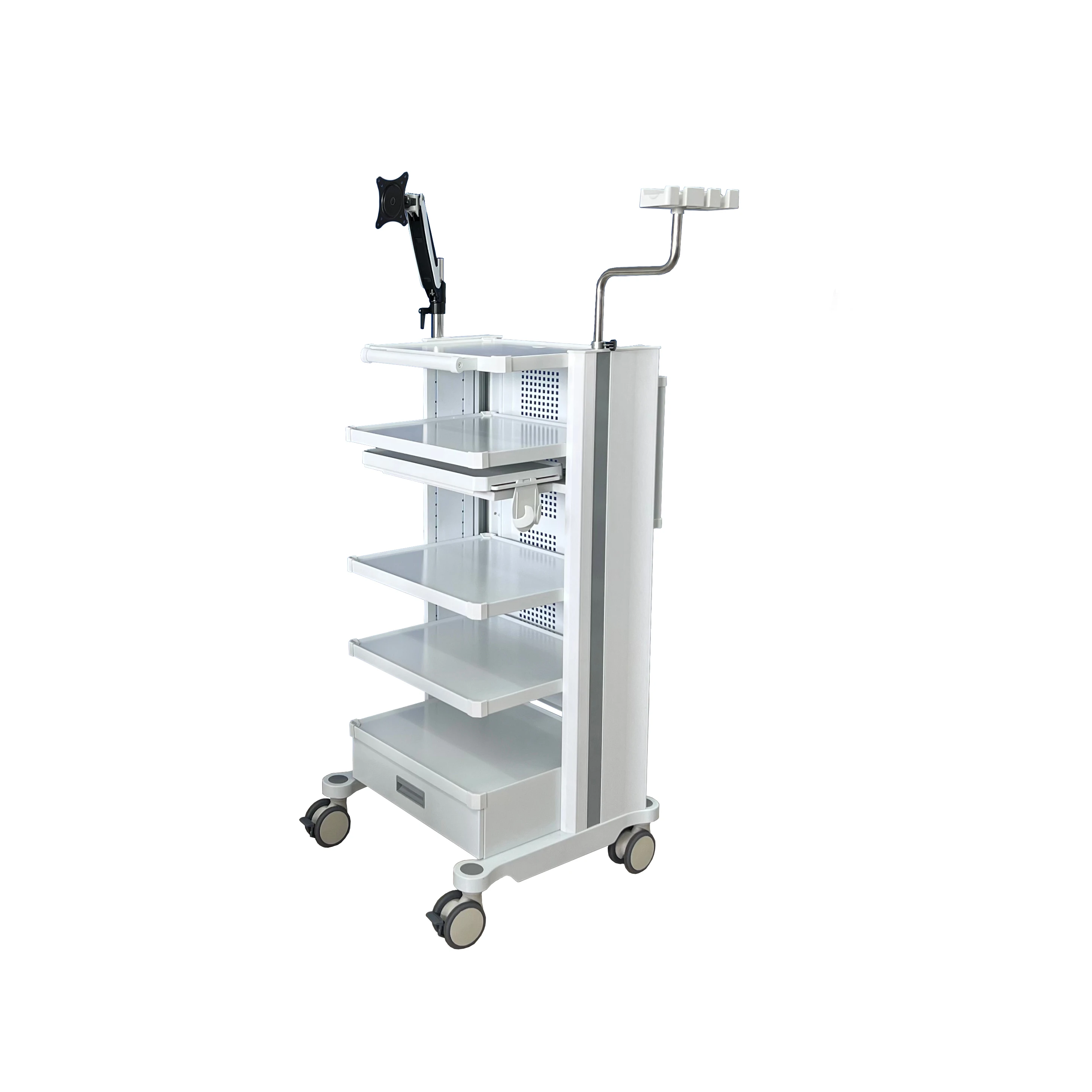 

GINEE MEDICAL Mobile Trolley Tower 4 Layer Medical Cart Endoscopy for Sale Color Customizable