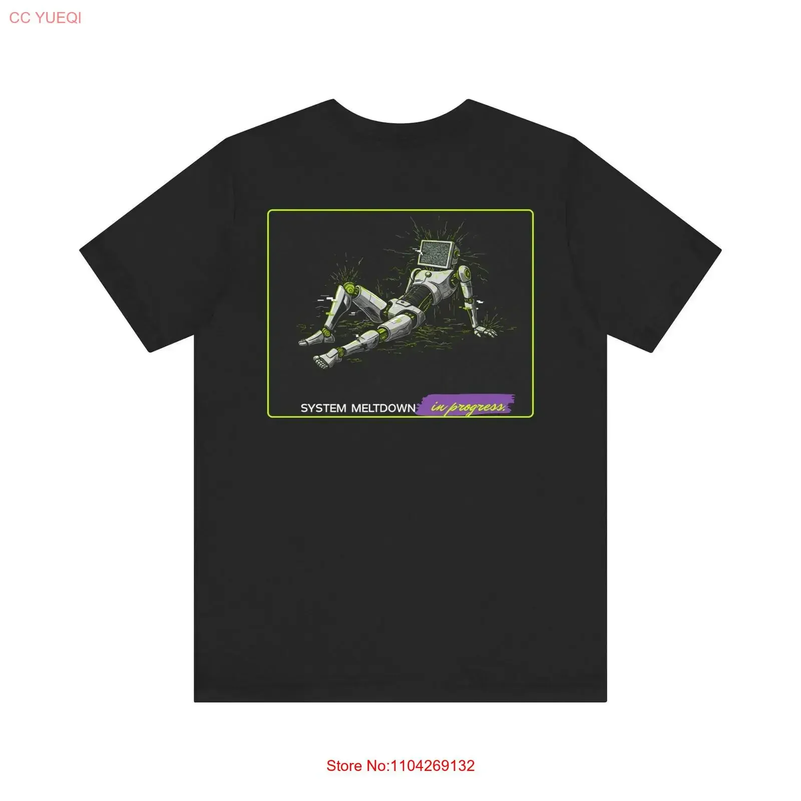 System meltdown in progress Retro Y2K Anxiety Jersey T Shirt Mental Health Awareness Stress Relief Top Mindfulness Panic Unisex