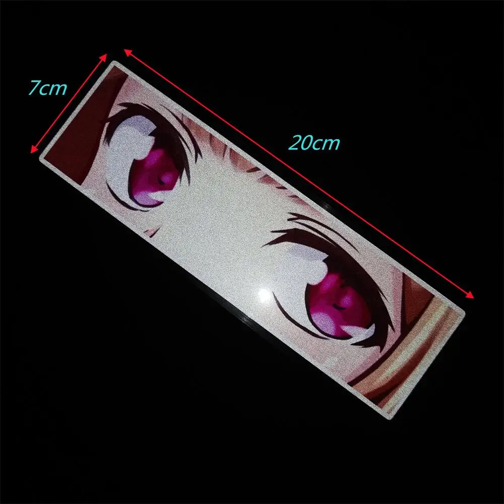 High Quality 20cm JDM Girl Anime Reflective Sticker Car Styling Auto Rear Windshield Window Body Motorcycle Luggage PVC Stickers