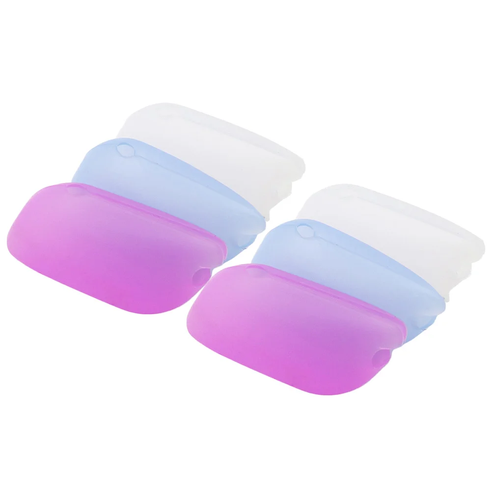 6 Pcs Silicone Toothbrush Dust Covers for Protective Food Grade Cases Silica Gel Universal Caps