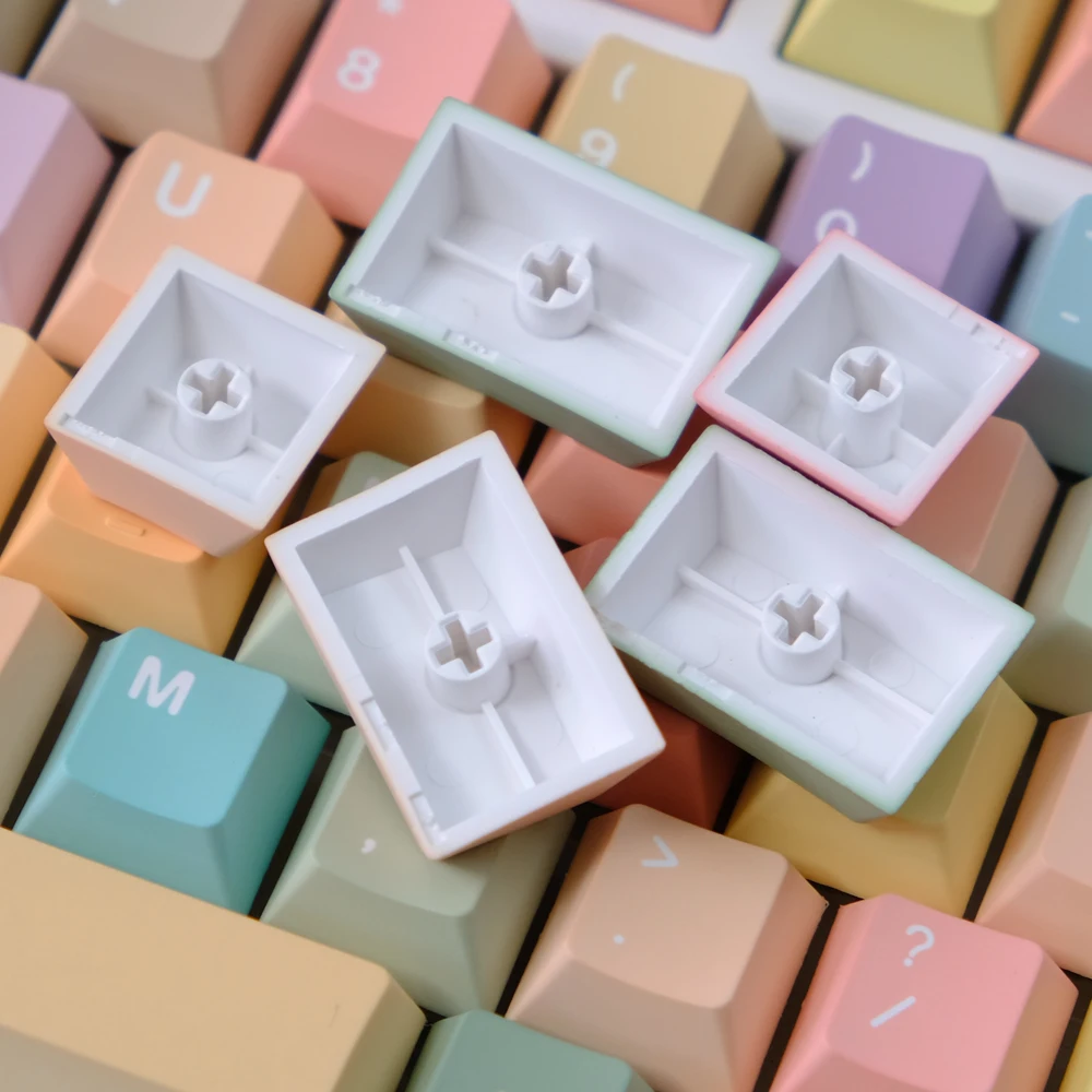 1 Set Candy Keycaps PBT Dye Sublimation Keycap Cherry Profile Key Cap For MX Mechanical Game Keyboard Accessories