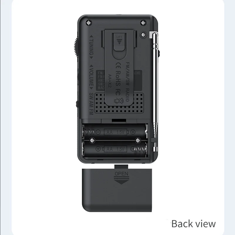 راديو جيب كامل النطاق راديو محمول AM FM SW وضع متعدد الوظائف راديو استقبال ممتاز ترانزستور مع مكبر صوت عالي #6