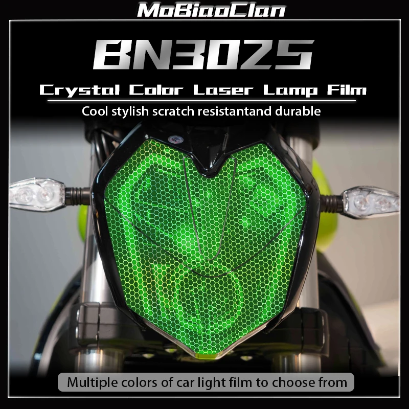 

For Benelli BN302S Headlights honeycomb laser film motorcycle color change scratch resistant accessories