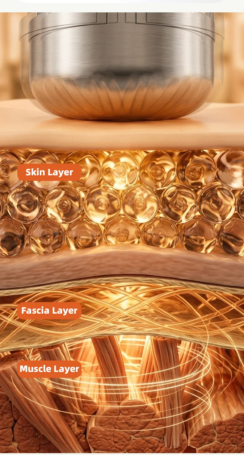 Electric Lumbar Traction Device Wireless Waist Back Massager Back Stretcher with 10 Metal Heads Deep Kneading for Total Relax