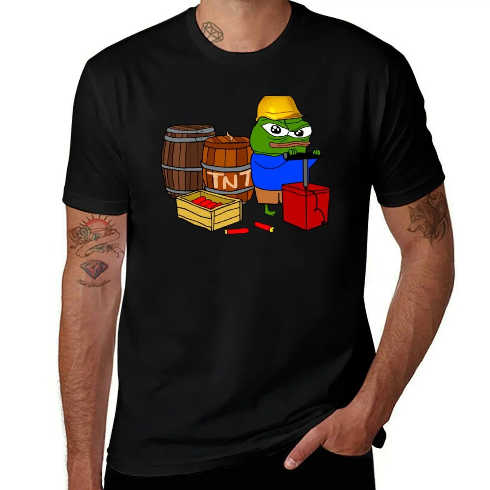 

Demoman Pepe TNT Demolition T-Shirt shirts graphic tees Luxury man plain cheap stuff plain white t shirts men