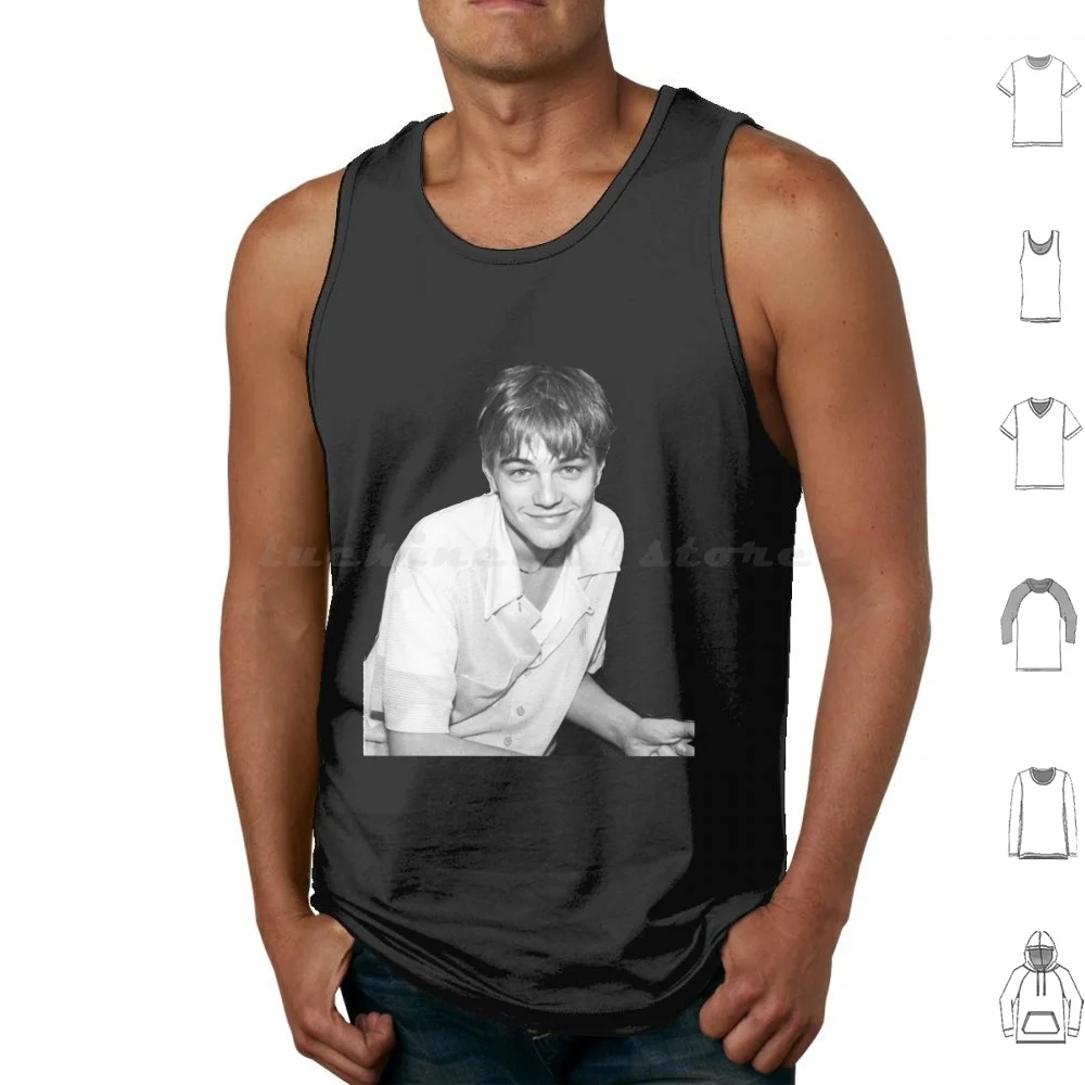 Young Leonardo Dicaprio Smile Tank Tops Vest Sleeveless Leonardo Dicaprio Leonardo Leo Young Leo Titanic Dicaprio 90s