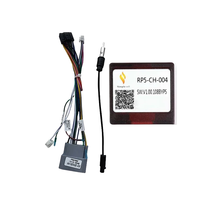 Canbus Box RP5-CH-004/CH-SS-04 For Jeep Wrangler High configuration Car Radio Android With Wiring Harness Power Cable
