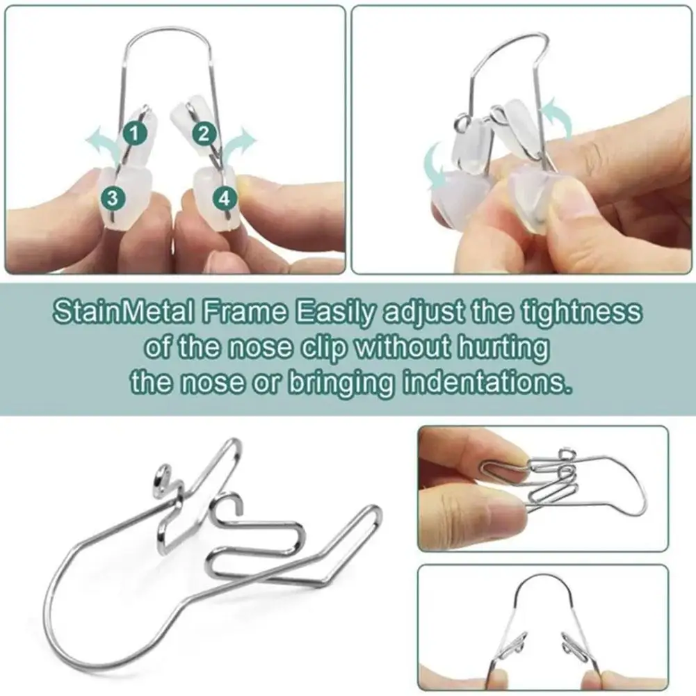 Nose Shaper Lifter Clip Skin Scraping Smooth Edge Tightening Nose Clip Portable Nose Shaper Nose Shaping Roller Massager