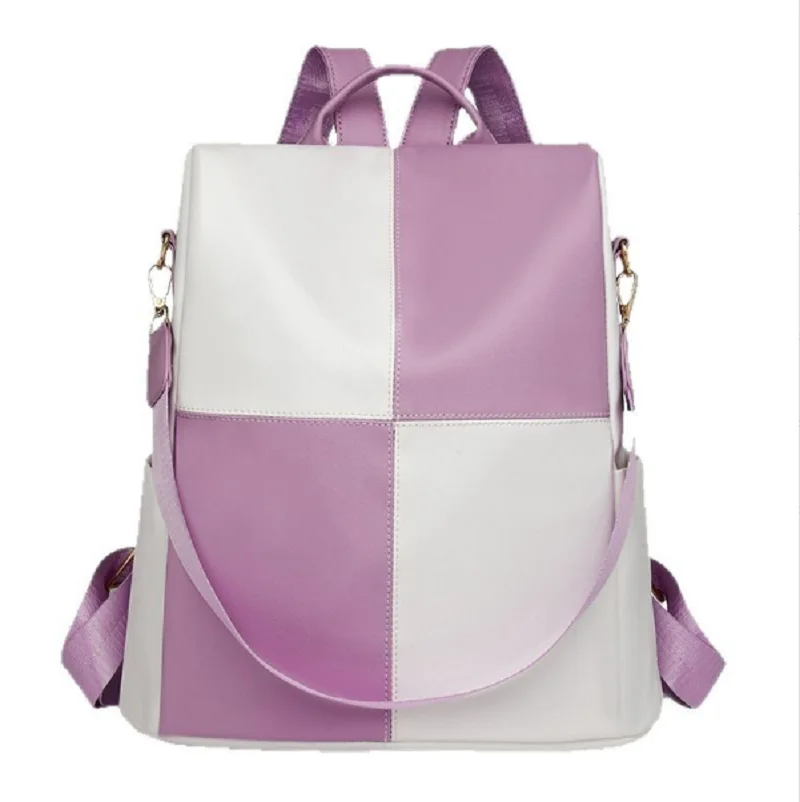 

2026 New Korean Fashion Soft Leather Travel Backpacks Women's Casual Anti Theft Large Capacity Shoulder Bags Totes School Bag