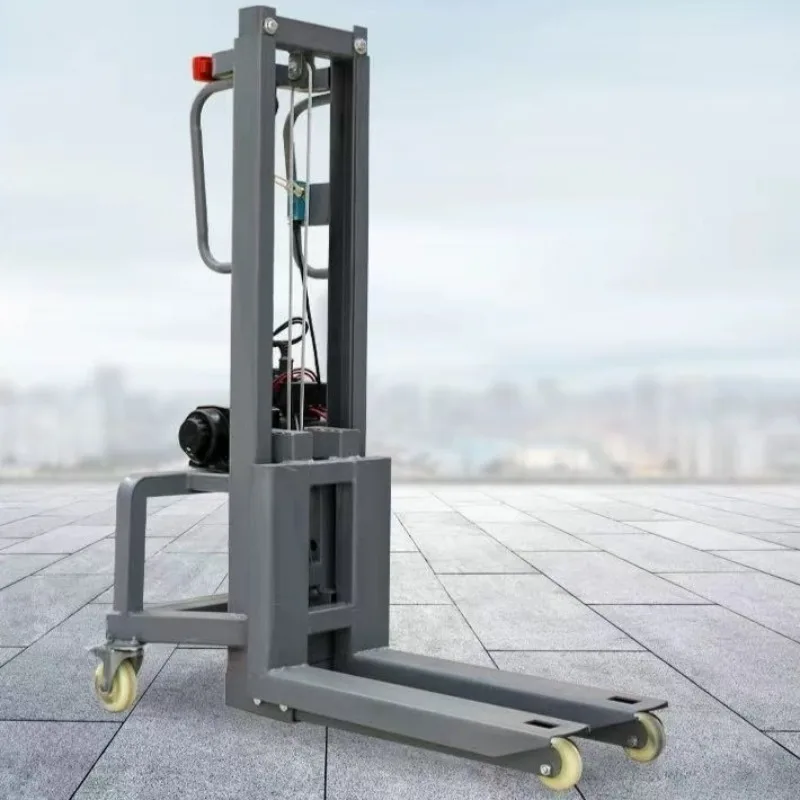 Small Electric Truck Loading Machine Truck Mounted Forklift Lifter 200kg/300kg Capacity Portable Lifting Stacker Warehouse Use