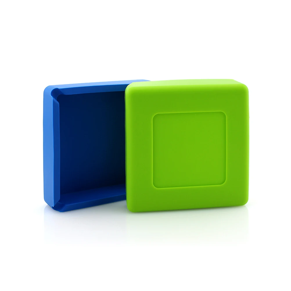 

1 Pc Silicone Square Ashtray Unbreakable Rubber Heat Resistant Cigar Ashtray - 10x10x3cm(Random Color)