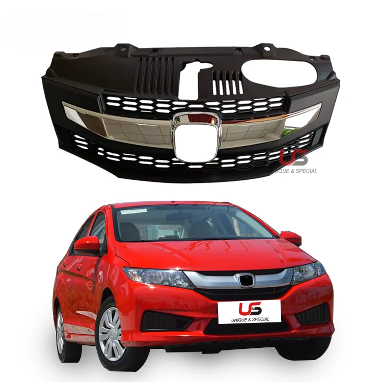 

High Quality Car Front Grille for 2009 2010 2011 Honda City Sport Modulo GM2 GM3 Front Bumper upper grille OEM 71121-TM4-H11