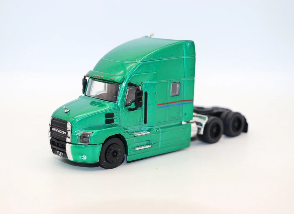 GL 1/64 Scale Ma ck Anthem With Trailer Pose Service Truck Transportation Diecast Alloy Toy Cars For Collection Display Gifts