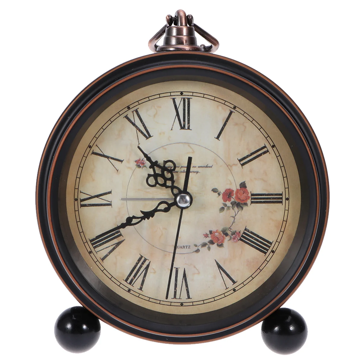 

Retro Creative Vintage Non-Ticking Style Non-Ticking Silent Desk Wall Clock For Home Office Decoration Table Clock