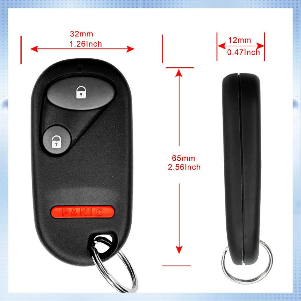 

A70R-2Pcs Car Smart Keyless Entry Remote Fob NHVWB1U521 For Honda Civic 2001 2002 2003 2004 2005