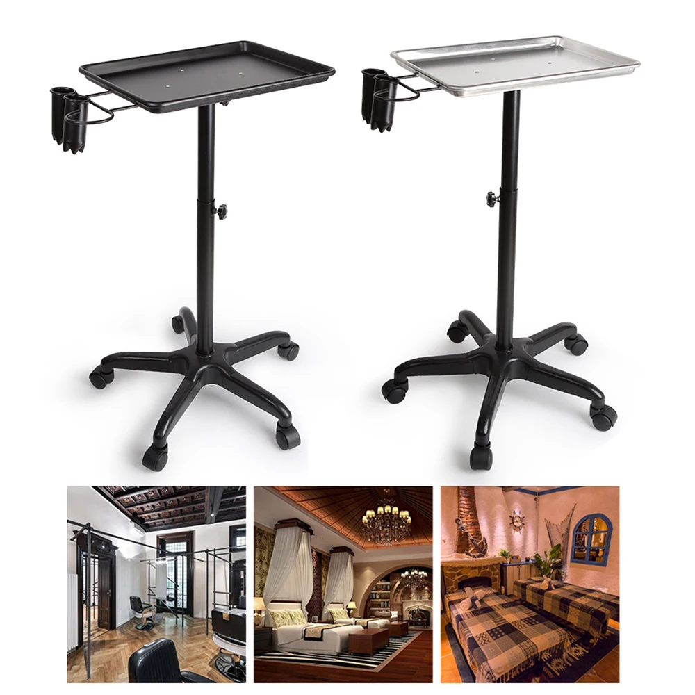 Salon Spa Beauty Tattoo Metall Sier Rolling Service Instrument Tablett
